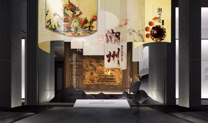 文化公園長(zhǎng)廊設(shè)計(jì)-文豐裝飾