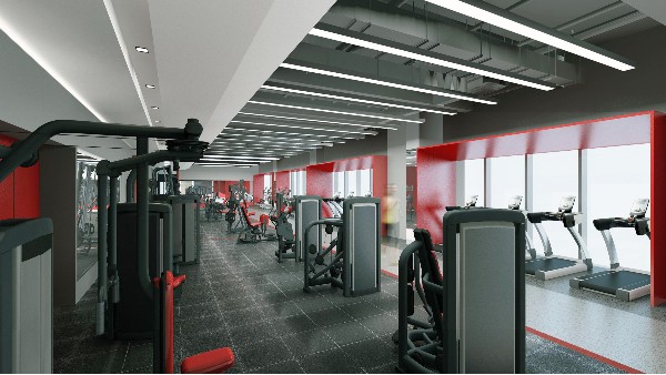 健身房設(shè)計效果圖_  健身房裝修要注意什么？