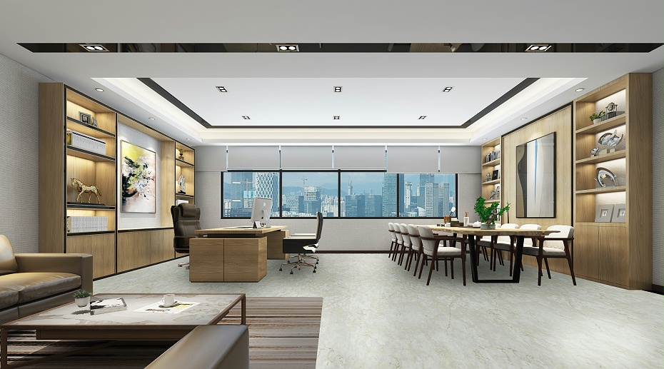 現(xiàn)代風深圳董事長室裝修設計效果圖